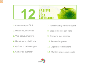 12 hábitos de vida saludable