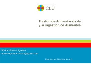 Trastornos Alimentarios de y la ingestión de Alimentos