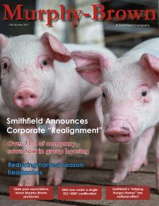 Smithfield Announces Corporate “Realignment”