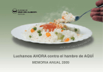 Memoria 2009 - Banc dels Aliments