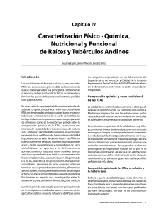 Química, Nutricional y Funcional de Raíces y Tubérculos Andinos
