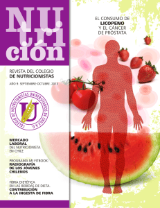 revista del colegio de nutricionistas el consumo de licopeno y el
