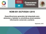 EJEMPLOS de aplicación de la NOM-051-SCFI/SSA1-2010.