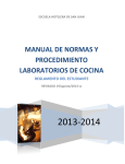 manual de normas y procedimiento laboratorios de cocina