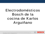 Electrodomésticos Bosch de la cocina de Karlos Arguiñano