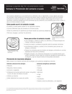 Semana 5: Prevención del contacto cruzado