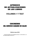 volumen 1 y test cocineros del servicio canario de salud