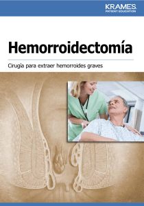 Hemorroidectomía  - Veterans Health Library