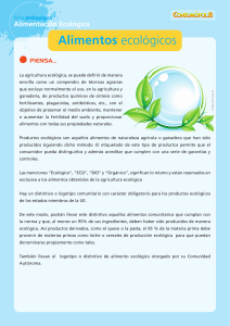 Alimentación Ecológica