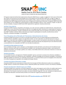 Jardines Comunitarios Tours Educativos de los Mercados de