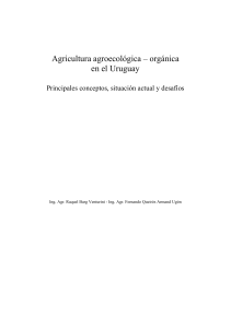 Agricultura agroecológica – orgánica en el Uruguay