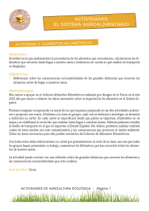 actividades: el sistema agroalimentario