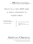 Artículo originAl EfEcto dE la diEta Kot sobrE El riEsgo atErogénico