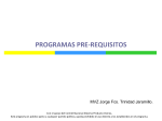 Programas de pre-requisitos. - Comité Nacional del Sistema