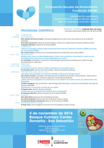 4 de noviembre de 2016 Basque Culinary Center, Donostia