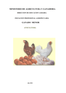 MINISTERIO DE AGRICULTURA Y GANADERIA GANADO MENOR