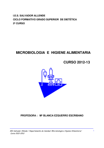 microbiologia e higiene alimentaria curso 2012-13