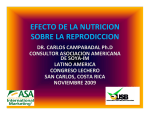 Efecto de la nutricion sobre la reproduccion Dr. Carlos Campabadall