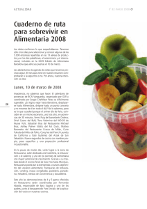 Cuaderno de ruta para sobrevivir en Alimentaria 2008