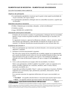 ALIMENTOS QUE SE NECESITAN