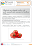 Utilización de los residuos de la industria del tomate