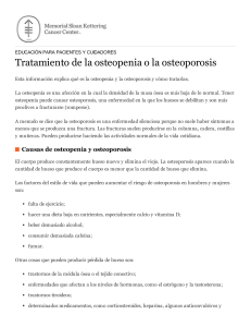 Tratamiento de la osteopenia o la osteoporosis