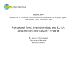 Functional food, biotechnology and EU