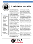 La diabetes y su vida - College of Family and Consumer Sciences