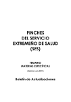 PINCHES DEL SERVICIO EXTREMEÑO DE SALUD (SES)