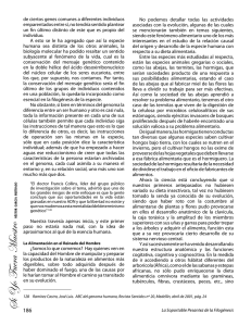 de ciertos genes comunes a diferentes individuos emparentados