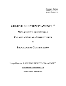 cultive biointensivamente mr mini-cultivo