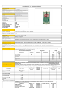 MOUSSE DE FOIE AL COGNAC 200 G.