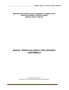 manual técnico de agricultura orgánica guatemala