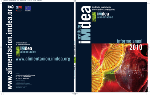 Informe anual 2010 - IMDEA Alimentación