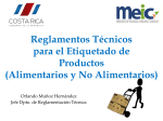 Orlando Muñoz, Reglamentos Técnicos Etiquetado de Productos