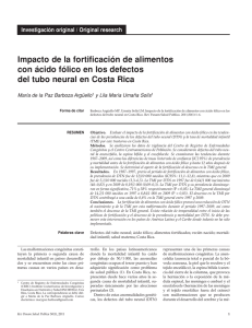 Impacto de la fortificaci&oacute;n de alimentos con &aacute;cido f&oacute;lico en los