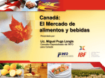 Canadá: El Mercado de alimentos y bebidas
