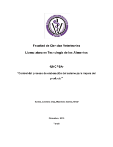 Facultad de Ciencias Veterinarias Licenciatura en