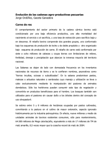 Evolución de las cadenas agro-productivas pecuarias Jorge