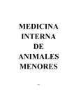 MEDICINA INTERNA DE ANIMALES MENORES