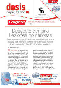 Desgaste dentario Lesiones no cariosas