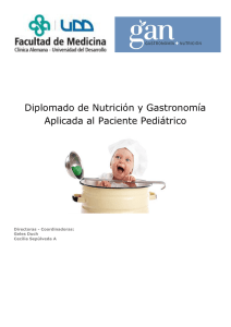 Diplomado de Nutrición y Gastronomía Aplicada al Paciente