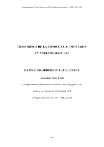 Ruiz Prieto I, Trastornos de la Conducta Alimentaria en adultos