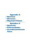 Appendix C • Nutrition • Diseases • Physical Fitness Ape´ ndice C
