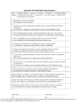 Appendix B: Health Belief Questionnaire