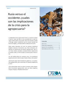 Rusia versus el occidente - Oficina de Tratados Comerciales Agrícolas
