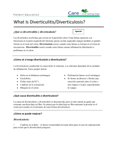 What Is Diverticulitis/Diverticulosis?