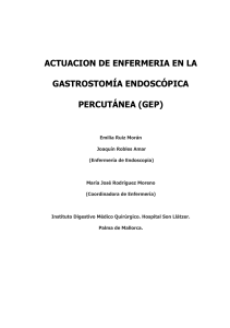 Gastrostomía endoscópica percutánea