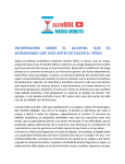 INFORMACIÓN SOBRE EL ALCOHOL QUE ES ACONSEJABLE