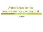 Tema 6. Administración de medicamentos por vía oral